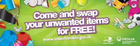 Flyer for Recycling and Swap Event in Mile End Park