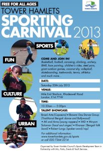 Mile End Park Sport Activities Carnival 2013 20th July