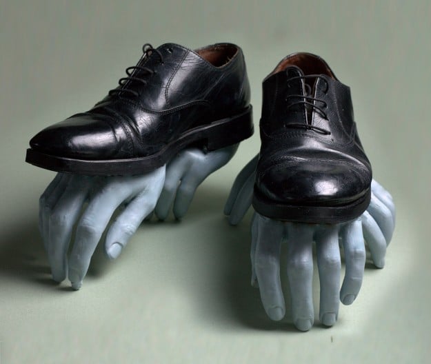 Lidija Antanasijevic — In Transit Leather and silicone art piece from Exhibition at the Art Pavilion