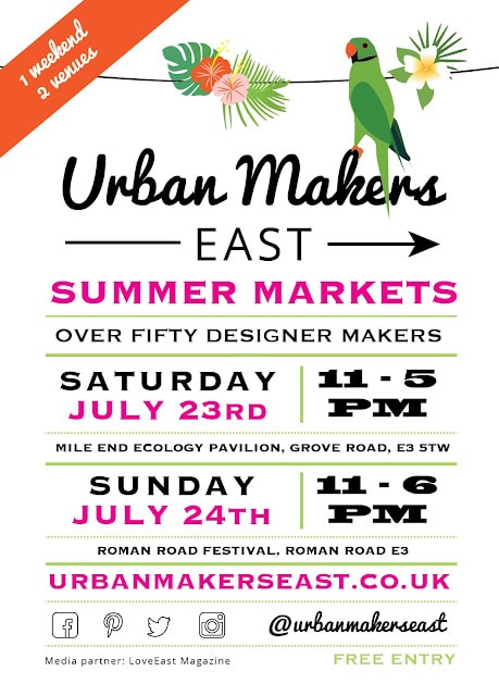 Urban Makers EAST Spring Market 2016 23rd April 11-5PM