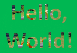 Hello World graphic