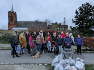 36 bags of litter collected by Emma's Birthday guests