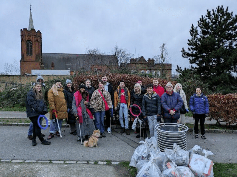 36 bags of litter collected by Emma's Birthday guests