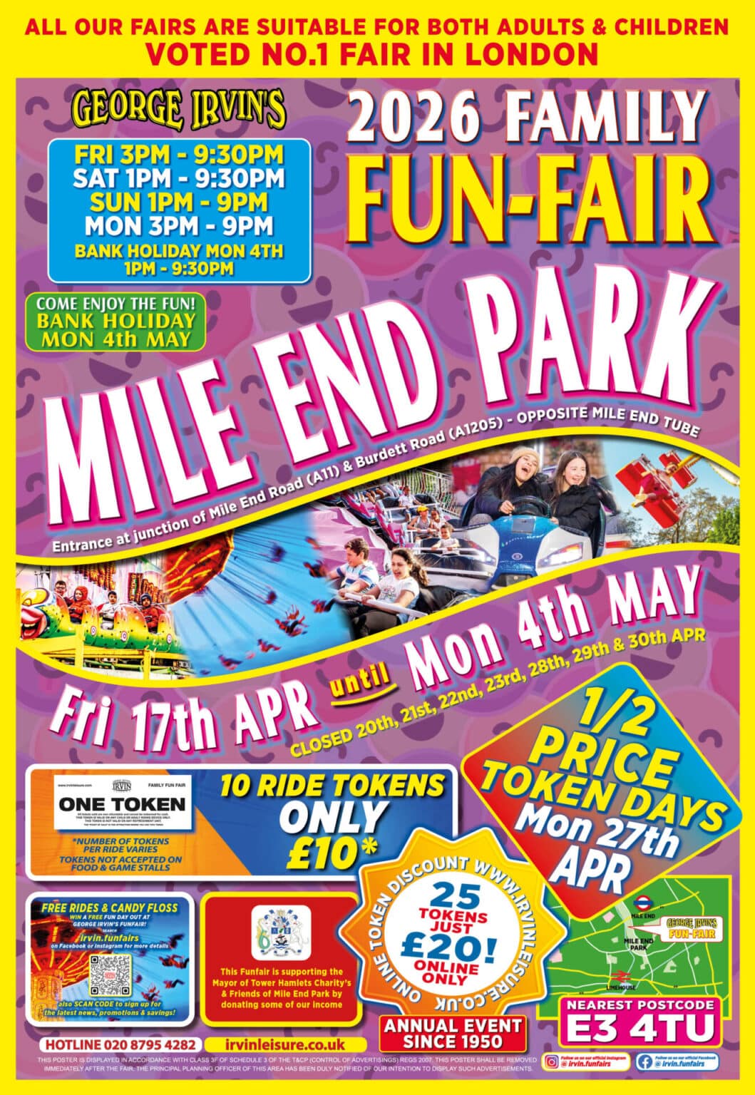 Funfair Flyer Mile End Park